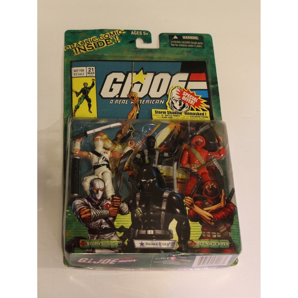 GI JOE ARAH Classic comic # 21 VALOR vs VENOM 3 Pack Hasbro 2004 Pre-Owned (T)